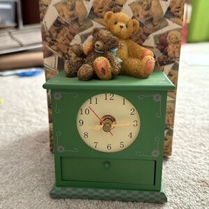 Cherished Teddies Two friends clock